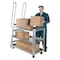 Vestil Hi-Duty Stock Picker Truck, Mold/Rubber, Aluminum, 500 lb Load Capacity, 3 Shelves, 21.875" W SPA-HD-2252 - alternate 3